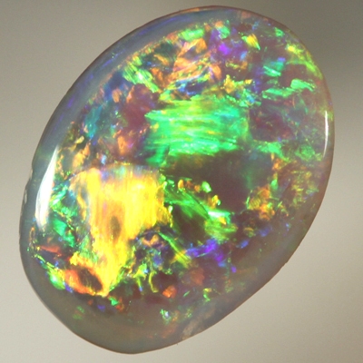 SOLID SEMI BLACK OPAL crispy bright fire in a 3D pattern